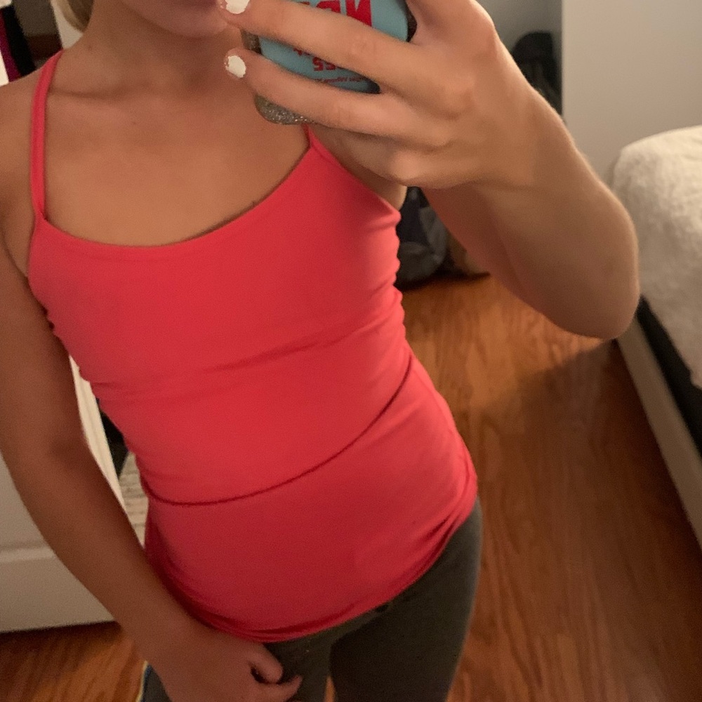 Lu lu lemon pink tank top